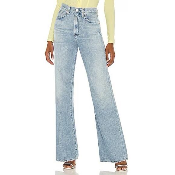 Citizens Of Humanity Denim - Citizens Of Humanity Rosanna High Rise Wide Leg Jeans in Horizon Size 27